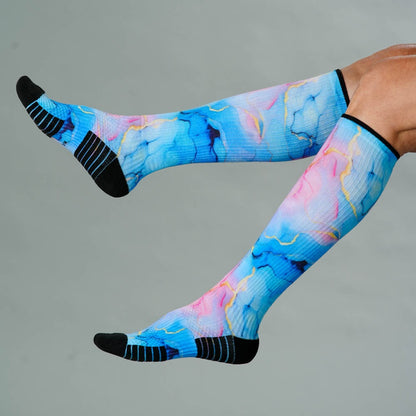 Pastel Marble Compression Socks