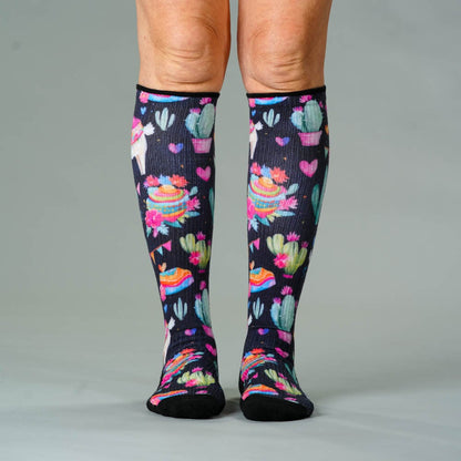 Llama Love Compression Socks