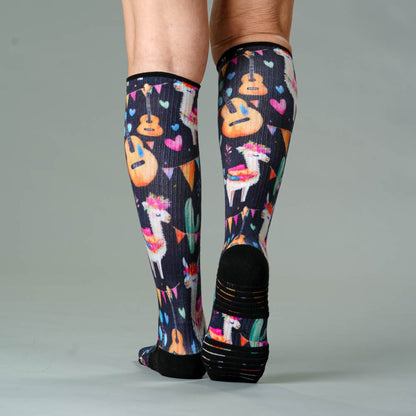 Llama Love Compression Socks
