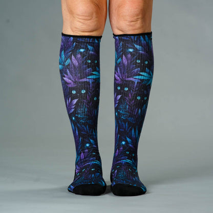 Mysterious Kitty Compression Socks