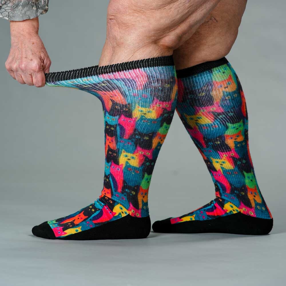 Kitty City EasyStretch™ Socks