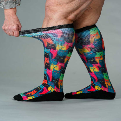 Kitty City EasyStretch™ Socks