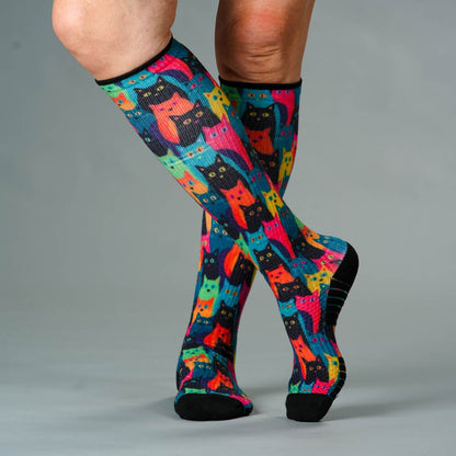 Kitty City Compression Socks