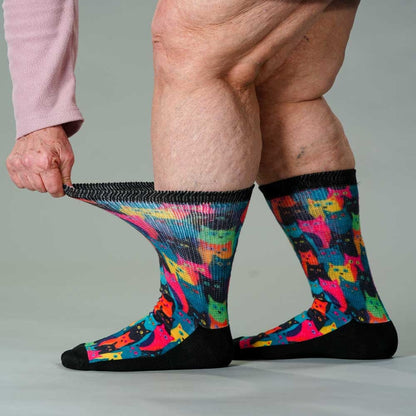 Kitty City EasyStretch™ Socks