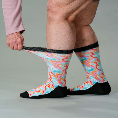 Spring Swirls  EasyStretch™ Socks