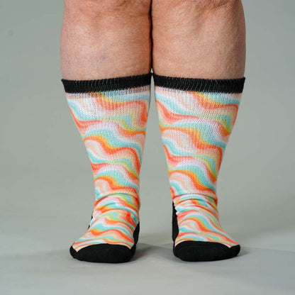 Pastel Waves EasyStretch™ Socks