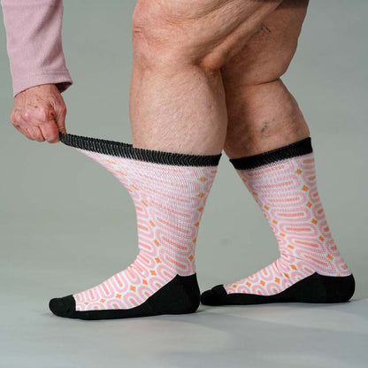 Peach Party EasyStretch™ Socks