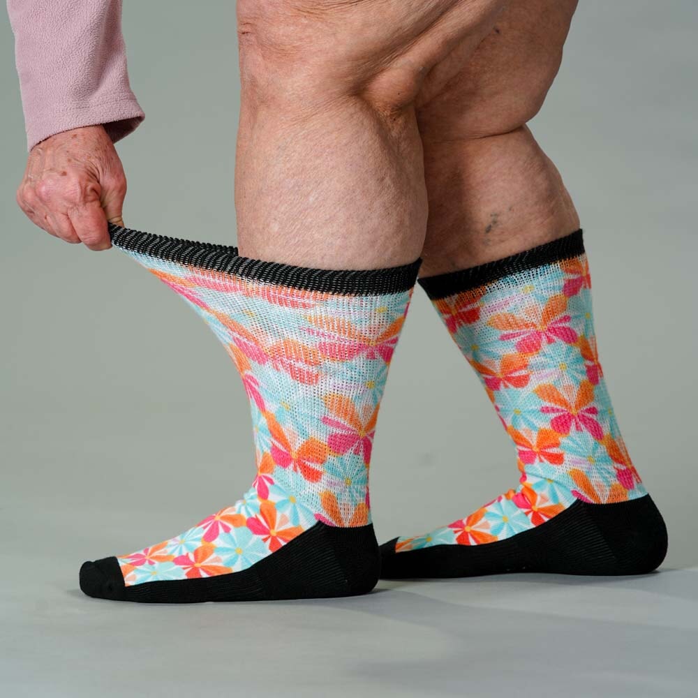 Groovy Blooms EasyStretch™ Socks