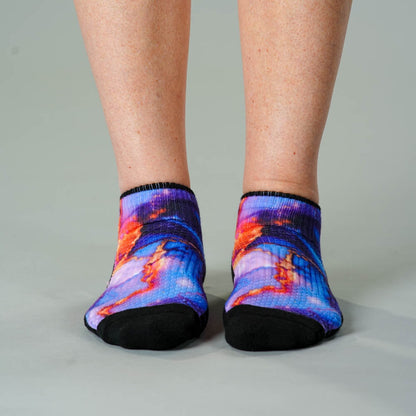 Golden Lavender Ankle Compression Socks