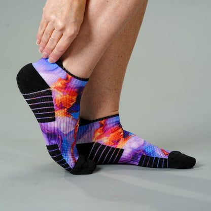 Golden Lavender Ankle Compression Socks