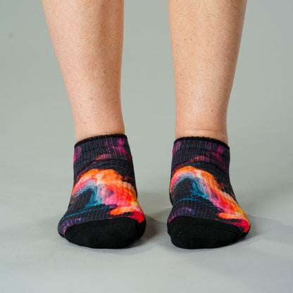 Midnight Lava Ankle Compression Socks