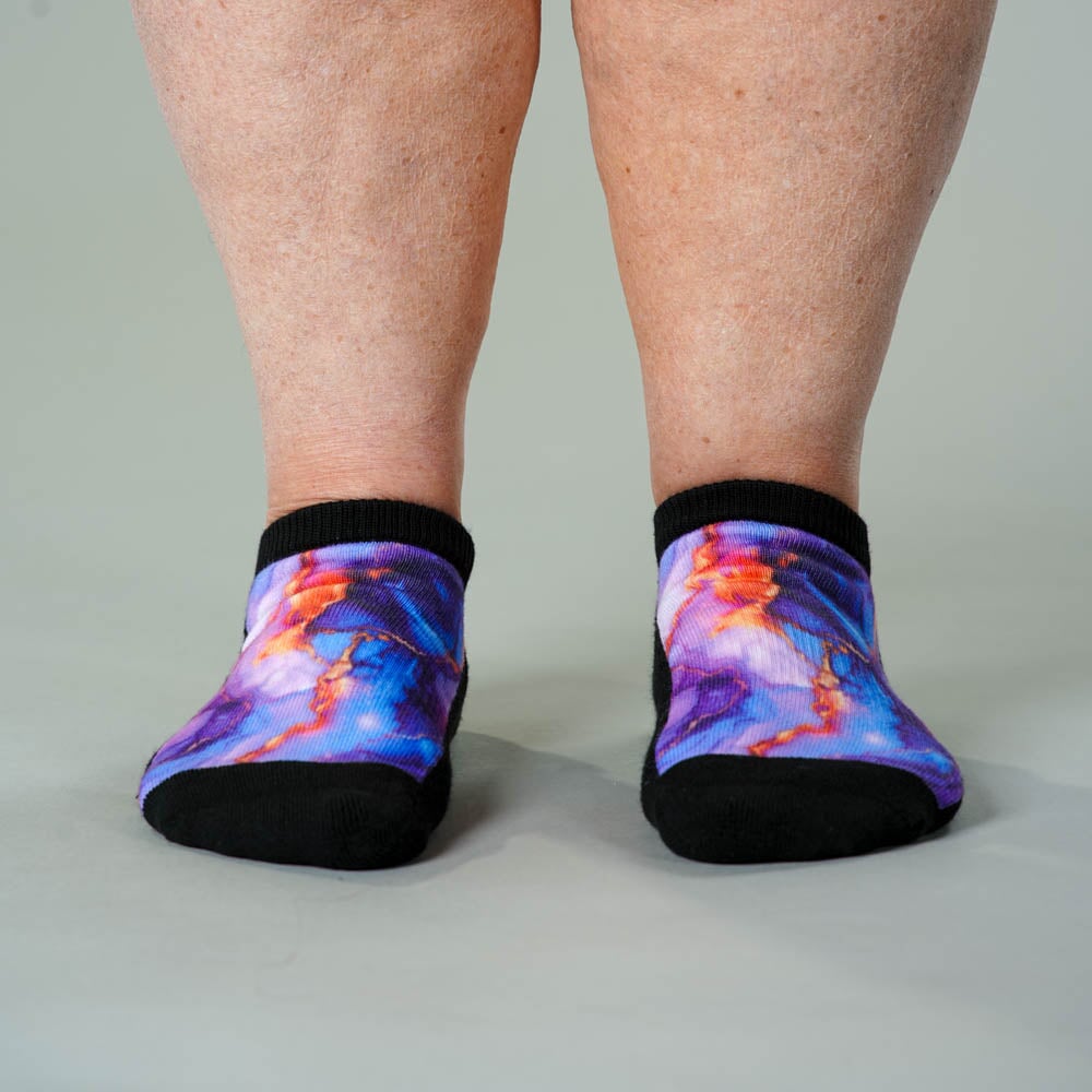 Golden Lavender Ankle Socks