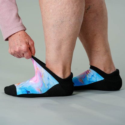 Pastel Marble Ankle Socks