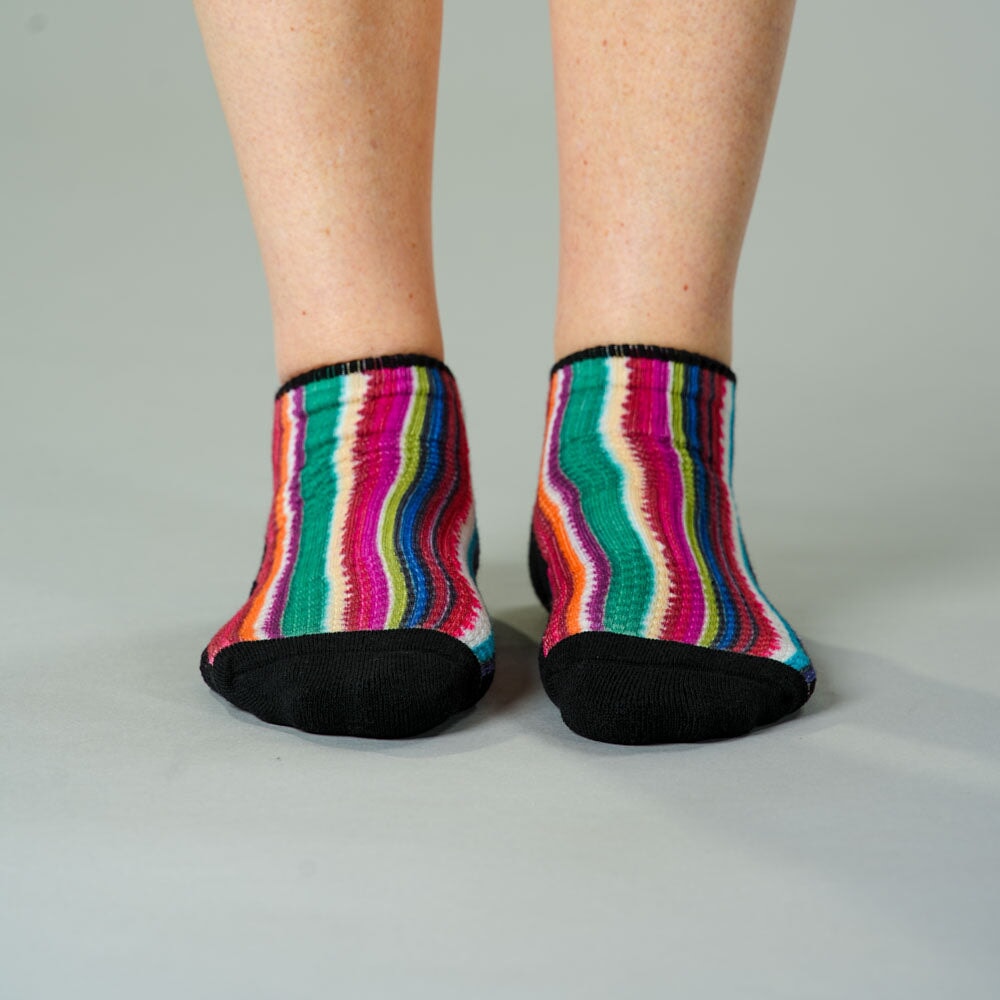 Fiesta Stripes Ankle Compression Socks