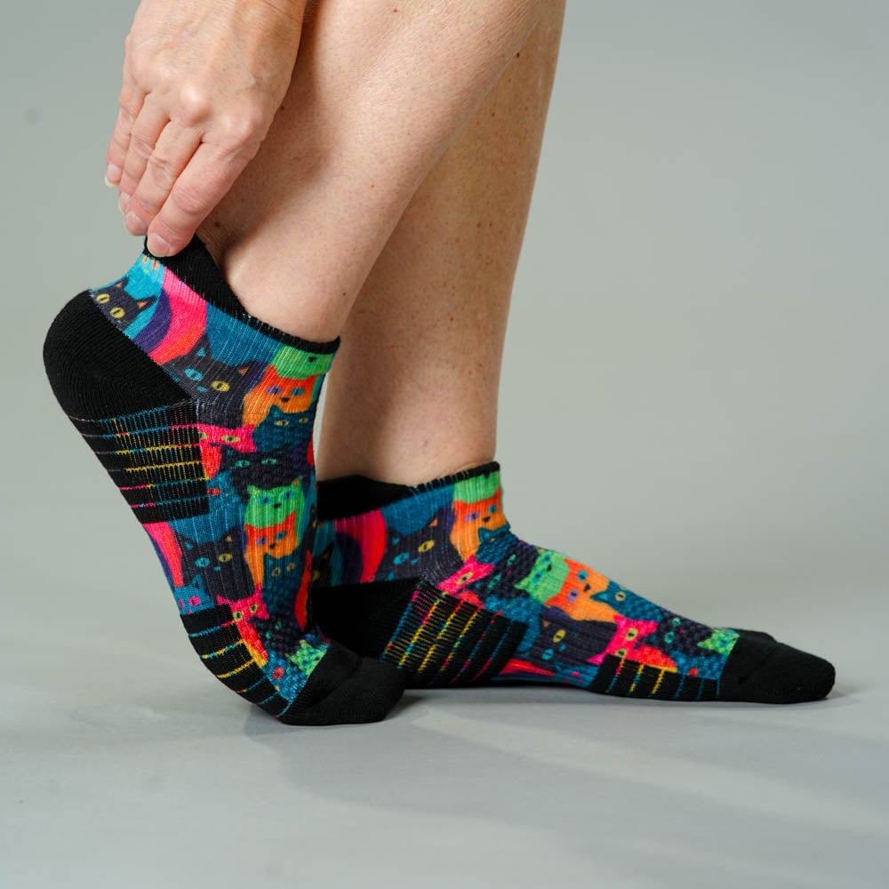 Kitty City Ankle Compression Socks