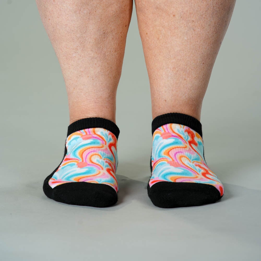 Spring Swirls  Ankle Socks
