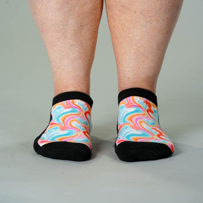 Spring Swirls  Ankle Socks