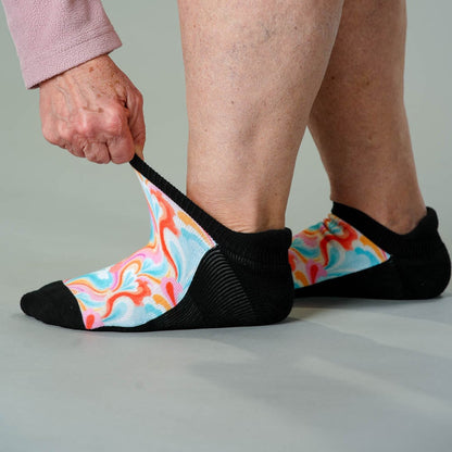 Spring Swirls  Ankle Socks