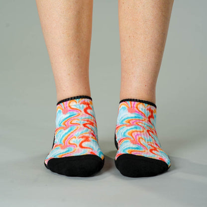 Spring Swirls  Ankle Compression Socks