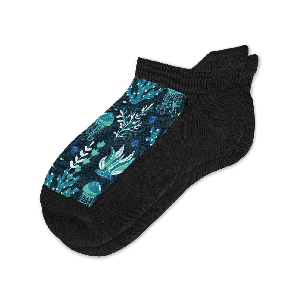 Jellyfish Blues Ankle Socks