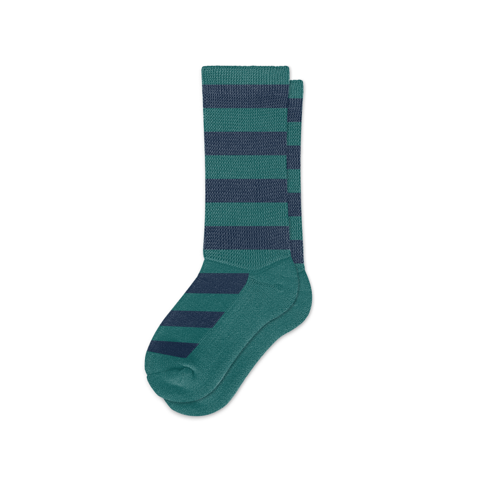 Green Navy EasyStretch™ Socks