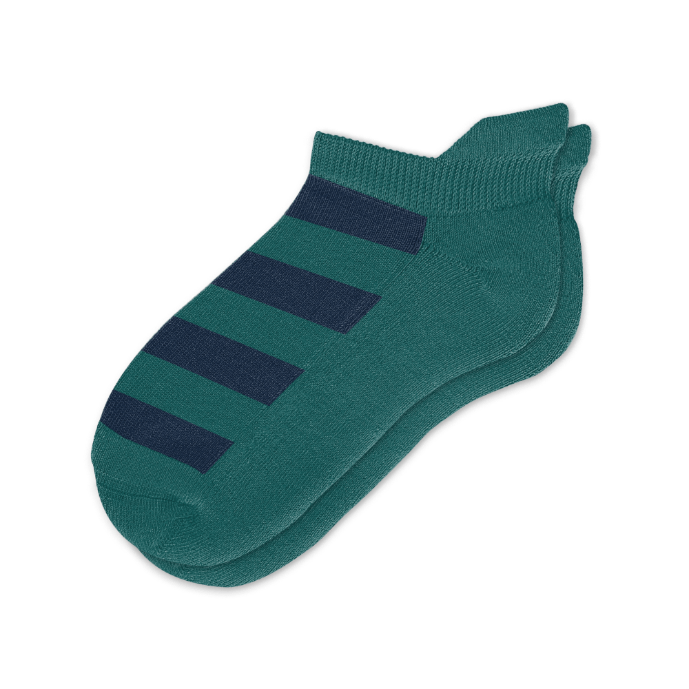 Green Navy Ankle Socks