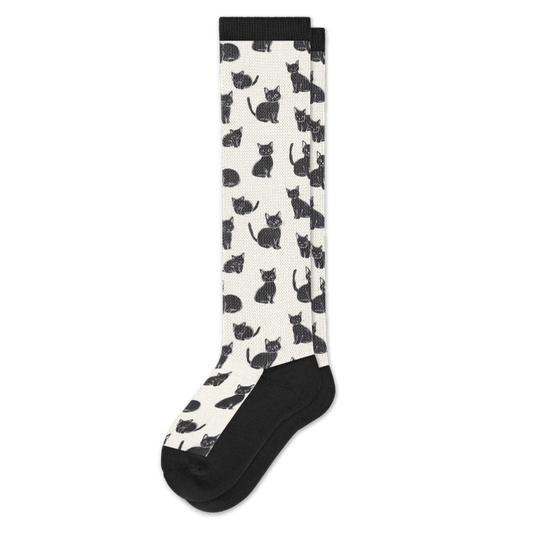 Black Meows EasyStretch™ Socks