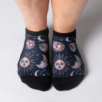 Celestial Moon Ankle Socks