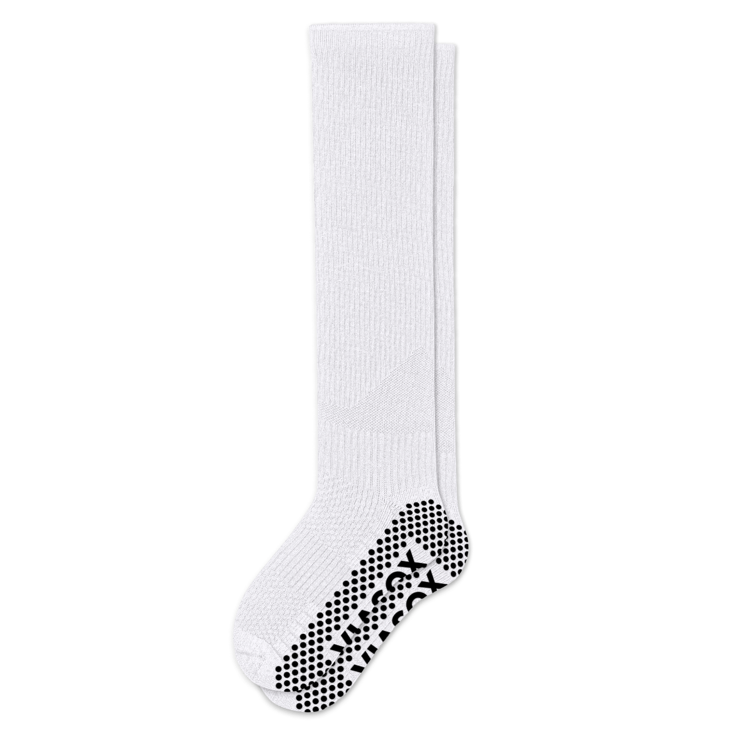 White Compression Gripper Socks