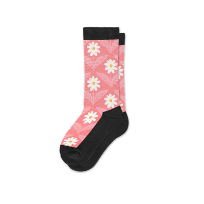 Coral Daisy EasyStretch™ Socks