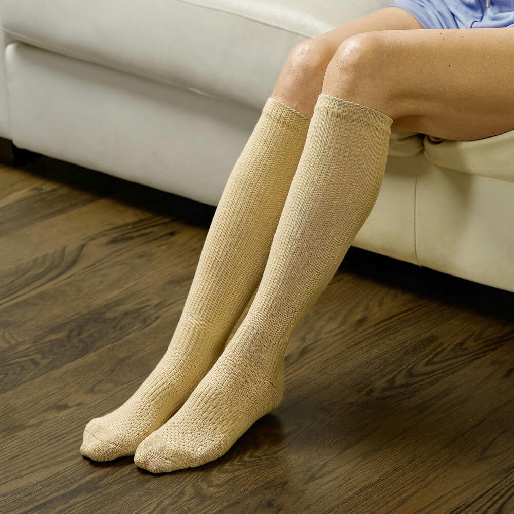 Tan Compression Socks