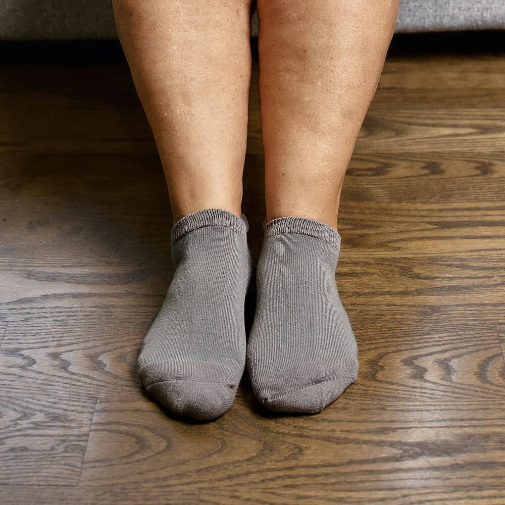 Gray Ankle Socks