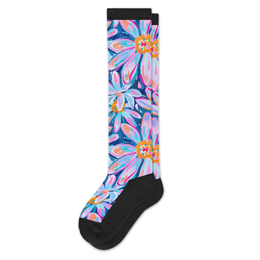 Daisy Blue EasyStretch™ Socks