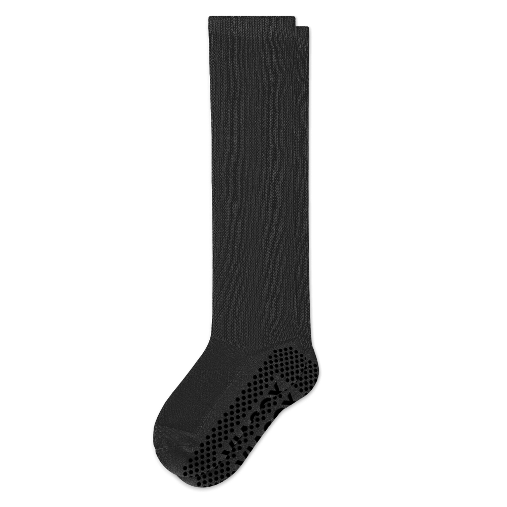 Black EasyStretch™ Gripper Socks