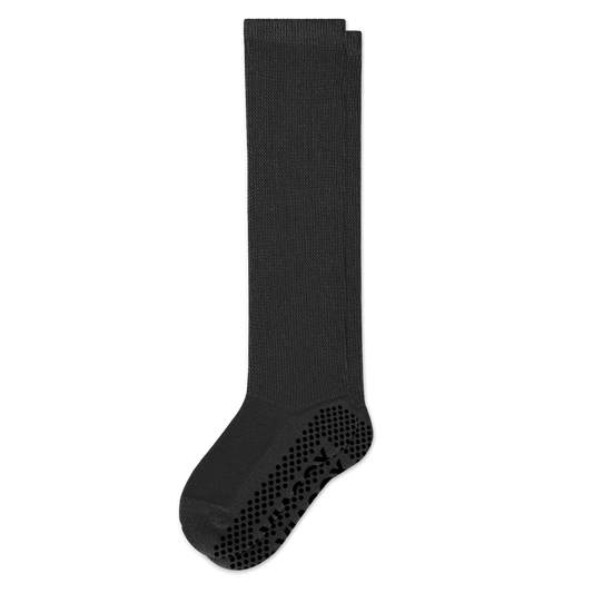 Black EasyStretch™ Gripper Socks