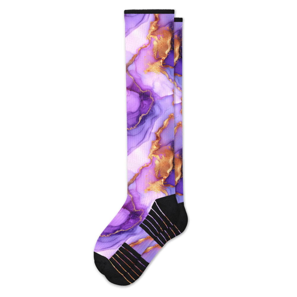 Golden Lavender Compression Socks