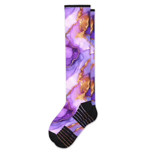 Golden Lavender Compression Socks