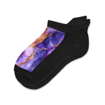 Golden Lavender Ankle Socks