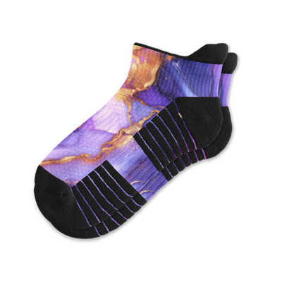 Golden Lavender Ankle Compression Socks