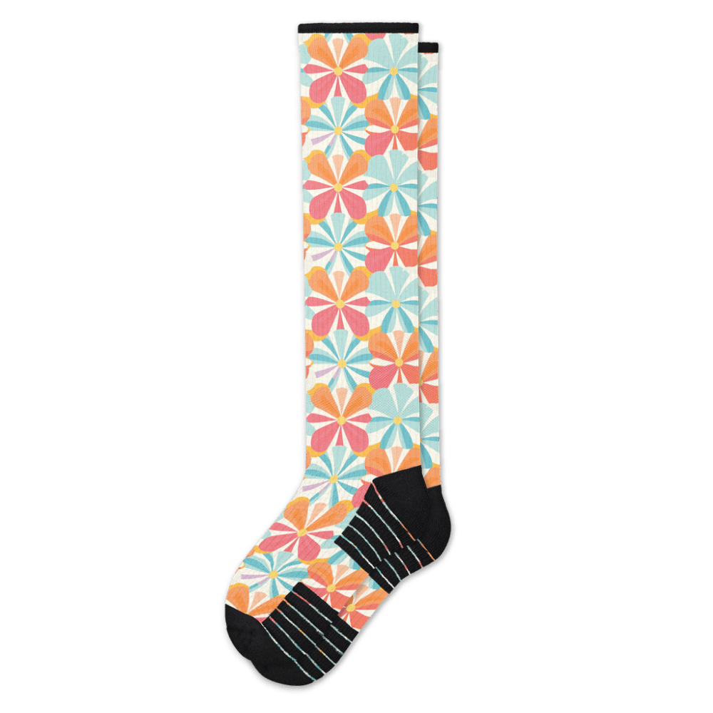 Groovy Blooms Compression Socks