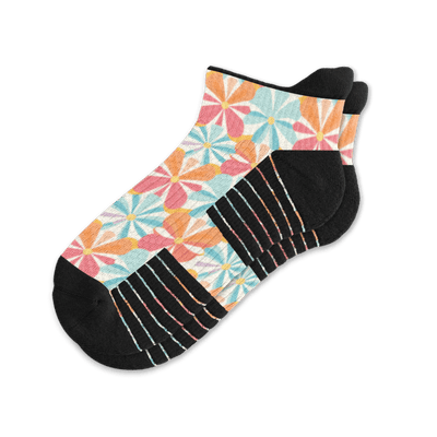 Groovy Blooms Ankle Compression Socks