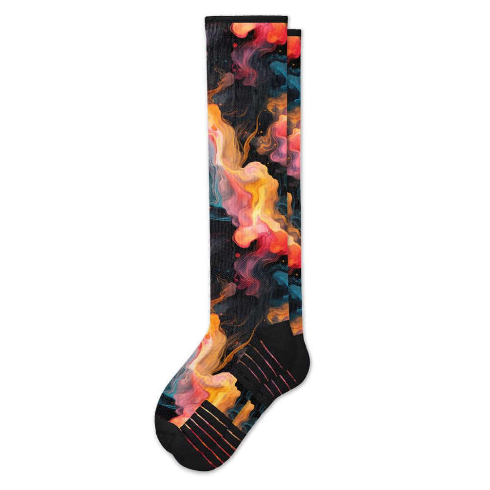 Midnight Lava Compression Socks