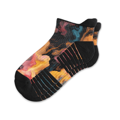 Midnight Lava Ankle Compression Socks