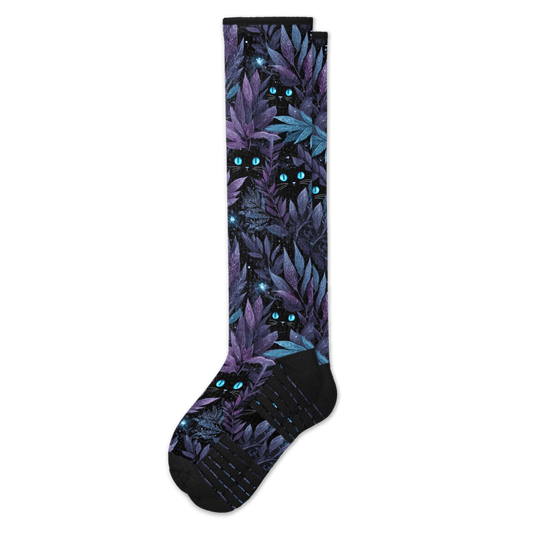 Mysterious Kitty Compression Socks