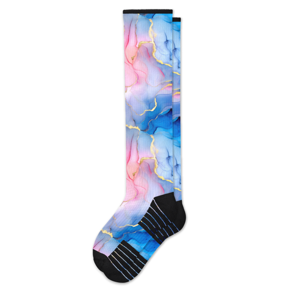 Pastel Marble Compression Socks