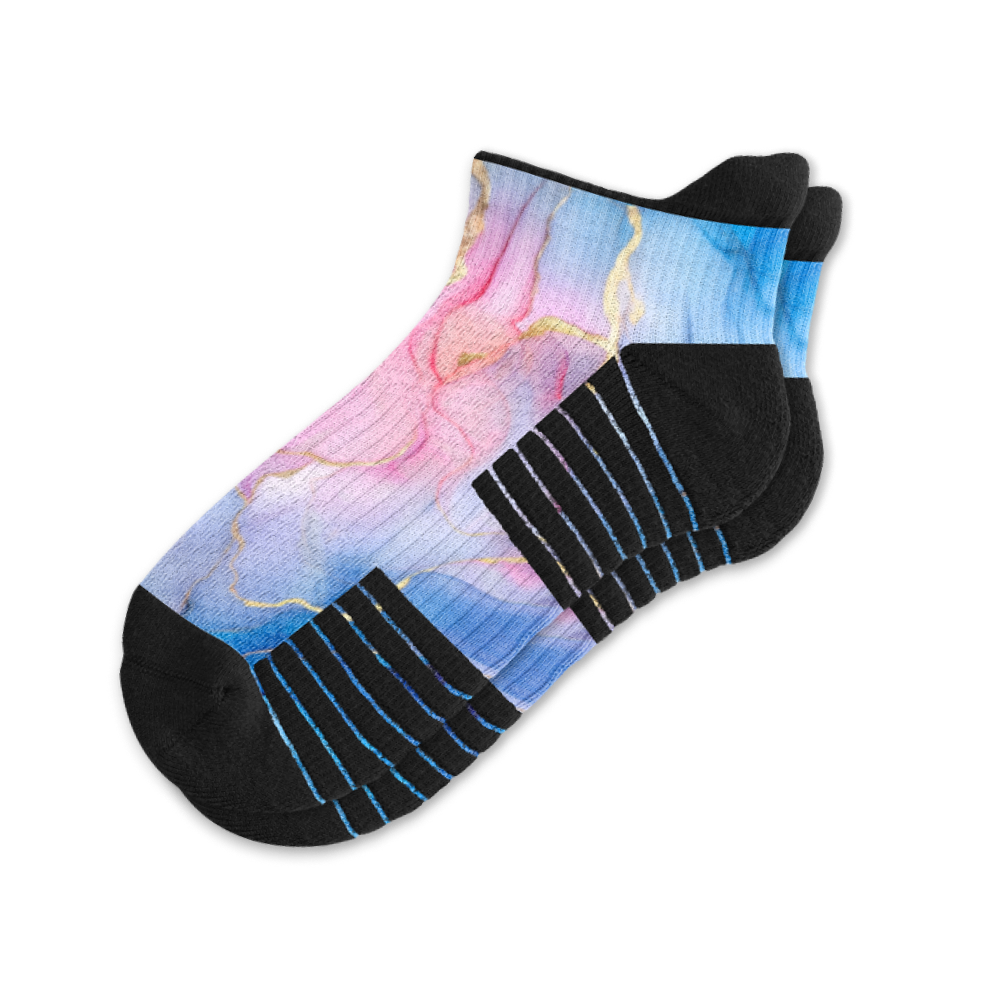 Pastel Marble Ankle Compression Socks