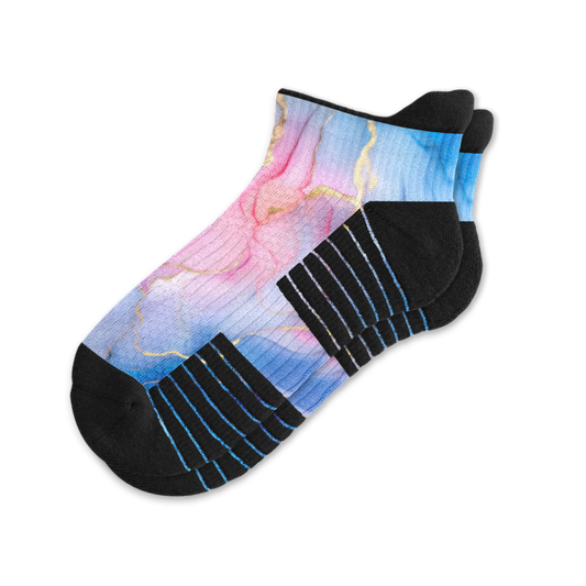 Pastel Marble Ankle Compression Socks