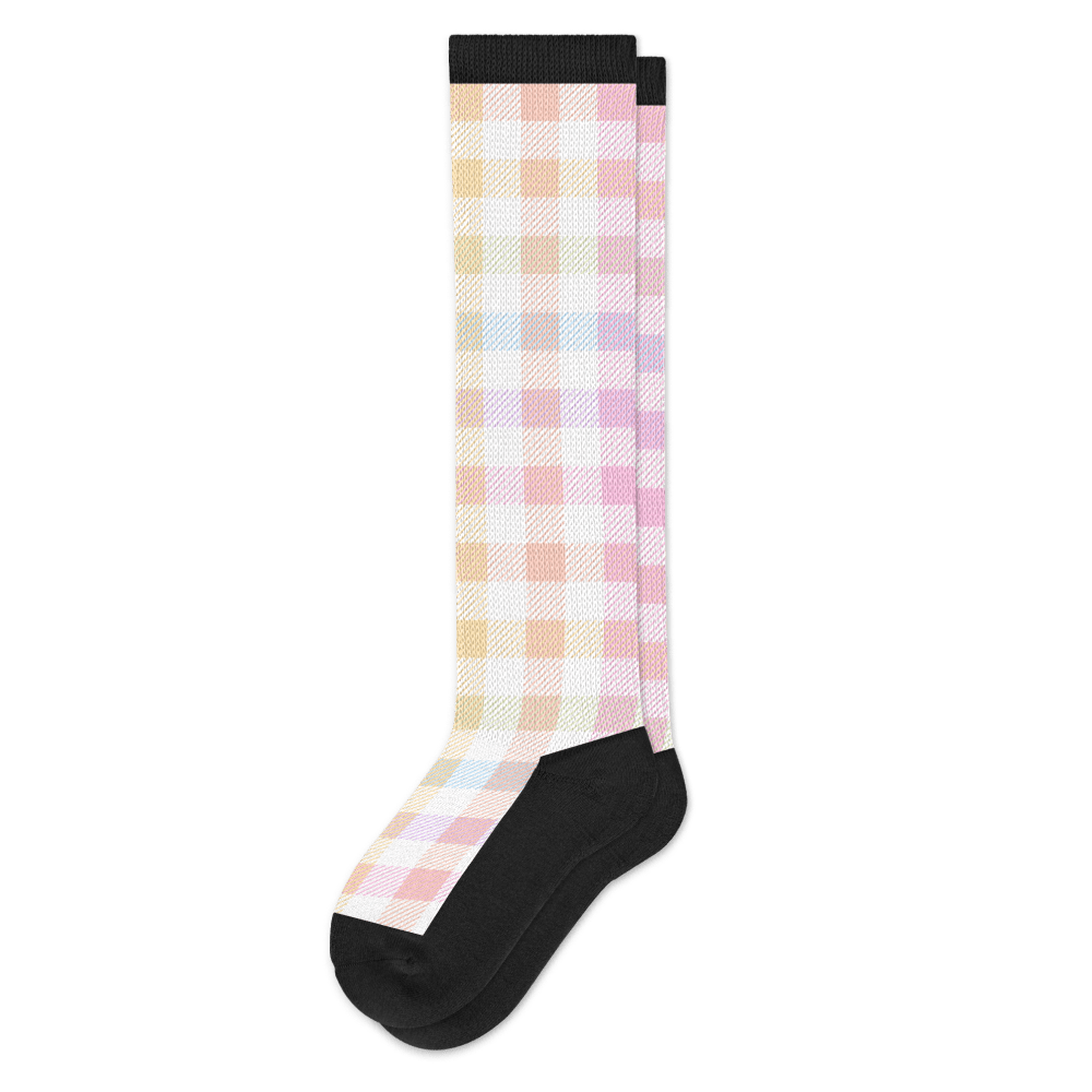 Pastel Plaid EasyStretch™ Socks