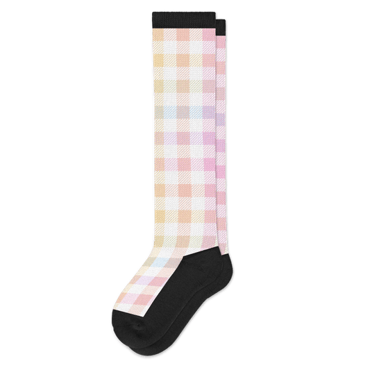 Pastel Plaid EasyStretch™ Socks