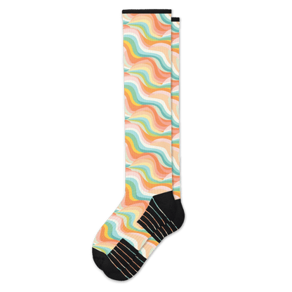 Pastel Waves Compression Socks